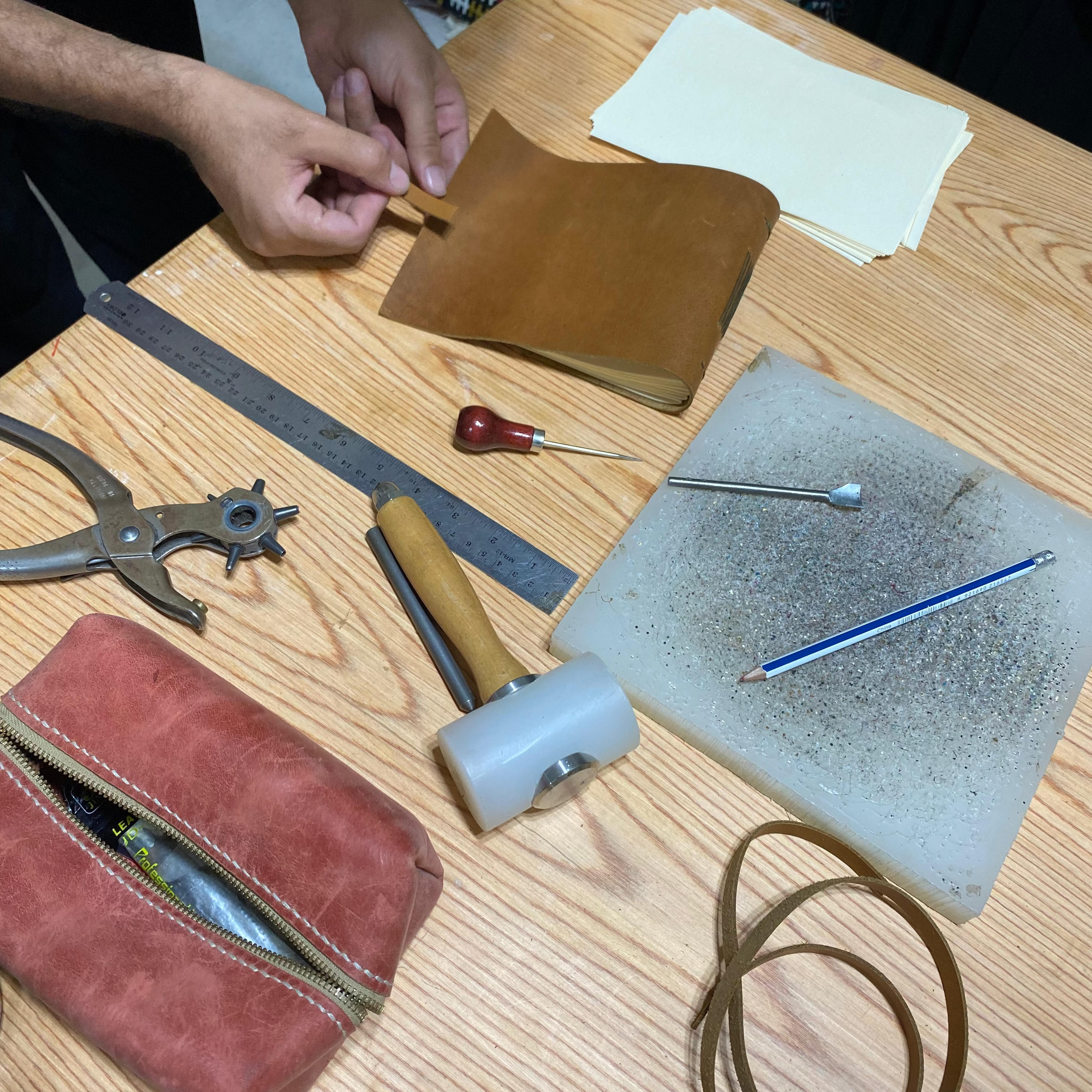 leather book binding