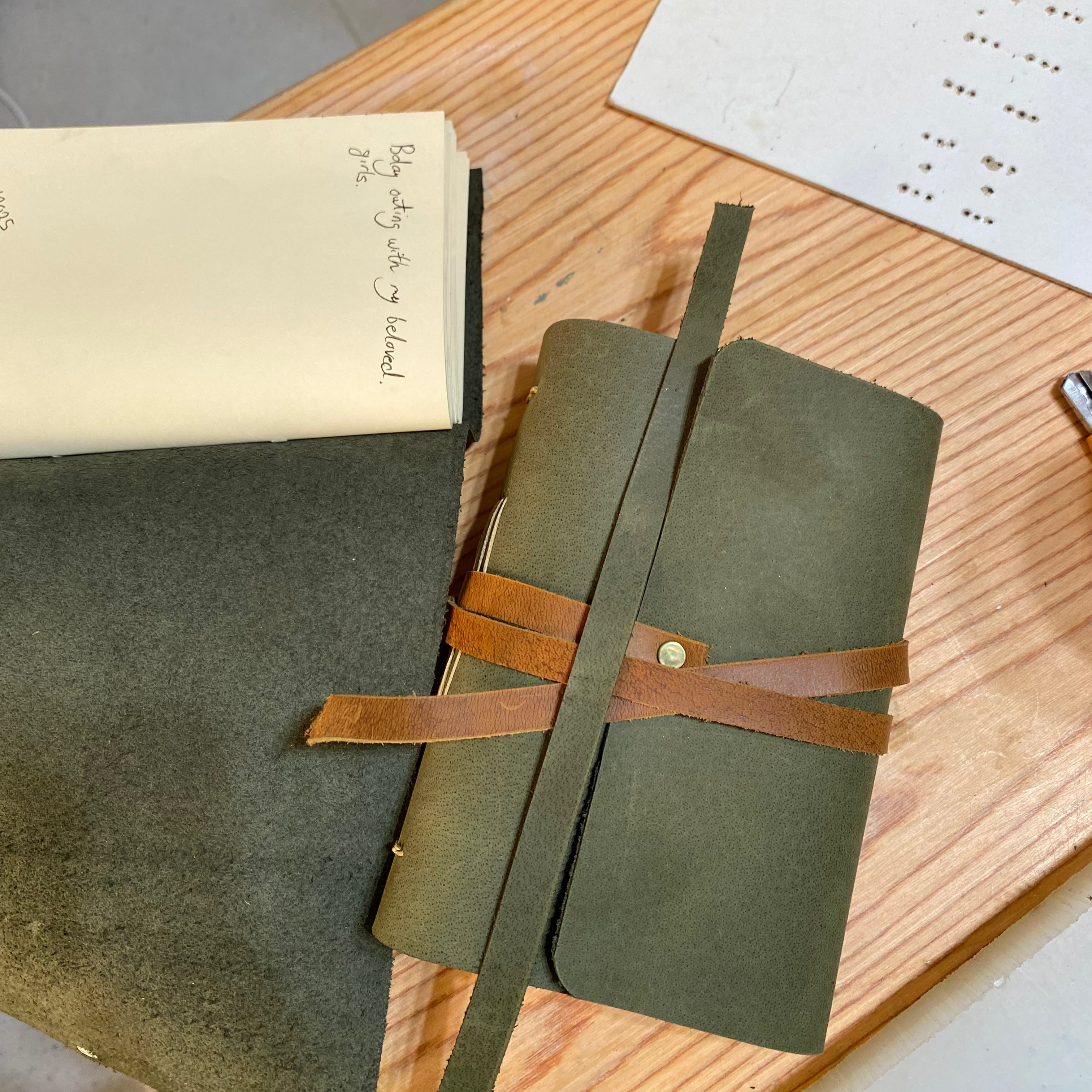 leather book binding