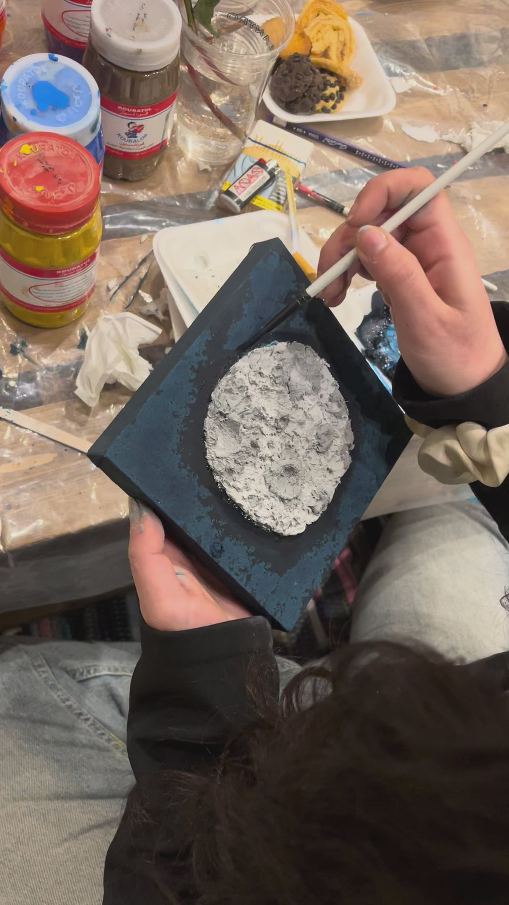 Canvas Tissue Painting