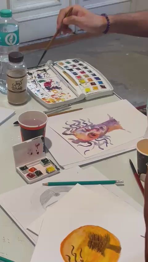 Water coloring