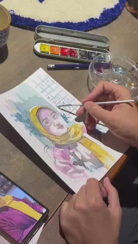 Water coloring