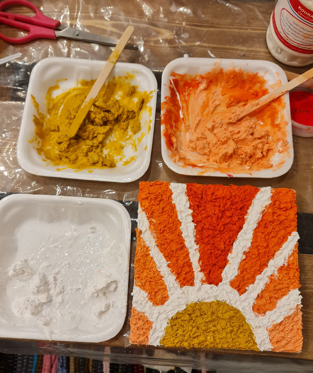 Canvas Tissue Painting