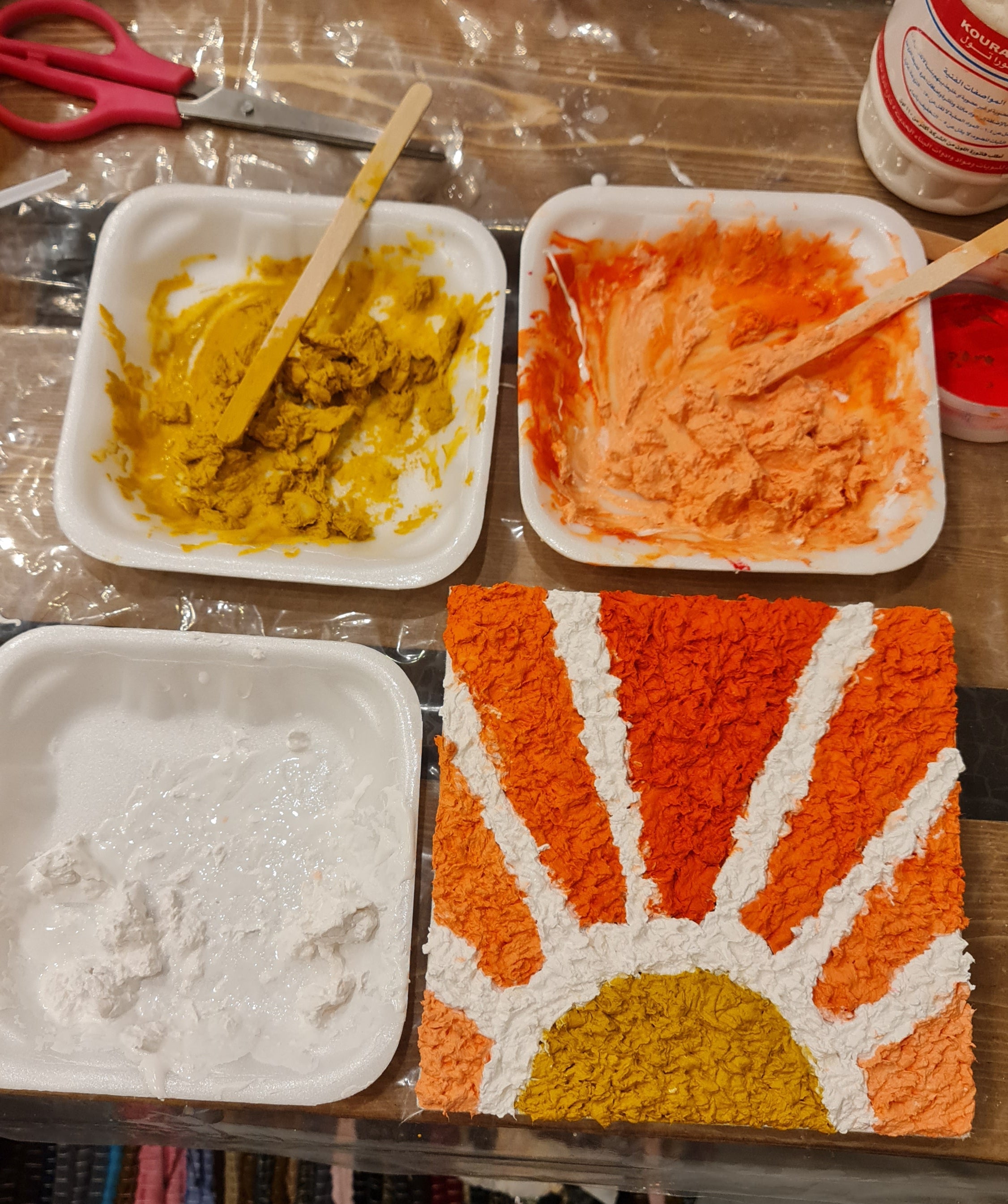 Canvas Tissue Painting